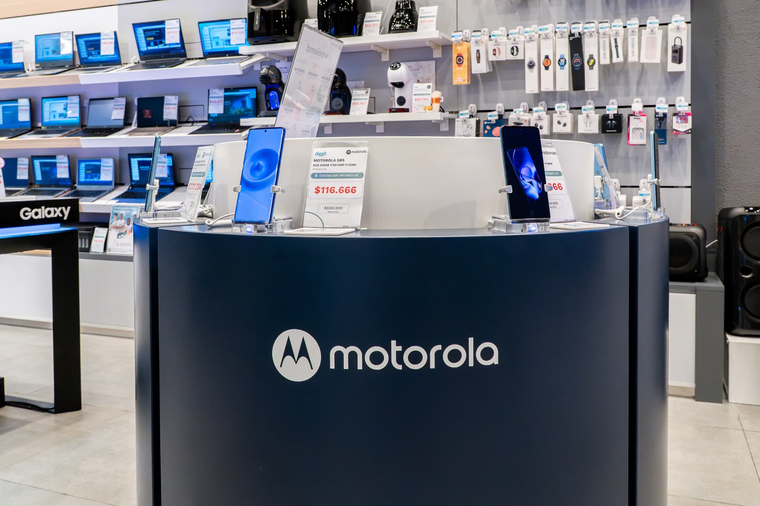 Motorola — Mesas para retail